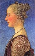 Pollaiuolo, Piero Portrait of a Young Woman oil
